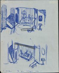 <em>Stage design for The Glass Menagerie</em>, 1956