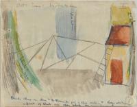 <em>Stage design for Peer Gynt: Act 1, Scene 1: Mother and Son</em>, 1953