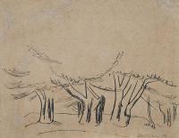 <em>Macrocarpa Trees, Ross Creek Reservoir, Dunedin</em>, 1937