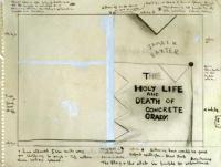 <em>[Cover design for The Holy Life and Death of Concrete Grady, by James K. Baxter]</em>, 1974