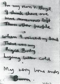 <em>My very bone ends burn</em>, 1970