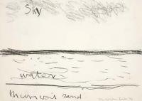<em>Sky, water, Muriwai sand</em>, 1973