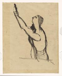 <em>Untitled (Drawing for Kennedy Crucifixion)&nbsp;</em>, 1946