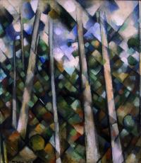 <em>Kauri trees, Titirangi</em>, 1955