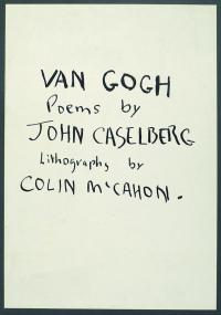 <em>Van Gogh - poems by John Caselberg </em>, 1957