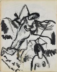 <em>[Sketch for Angel of the Annunciation]</em>, 1947