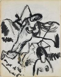 <em>[Sketch for Angel of the Annunciation]</em>, 1947