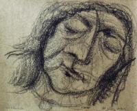 <em>Old person sleeping</em>, 1954