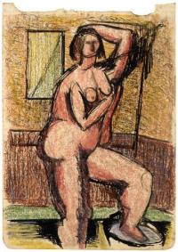 <em>[Bather, interior]</em>, 1941