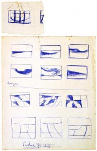 <em>[Sketch for Paddocks for sheep]</em>, 1950