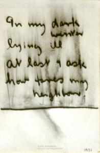 <em>In my dark winter</em>, 1971