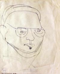 <em>[Sketch for portrait of Gordon H. Brown]</em>, 1968