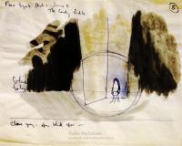 <em>Stage design for Peer Gynt: Act 1, Scene 6: The Casting Ladle</em>, 1953