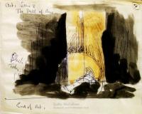 <em>Stage design for Peer Gynt: Act 1, Scene 8: The Death of Aase</em>, 1953