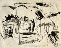 <em>[Sketch of Ruby Bay house]</em>, 1944
