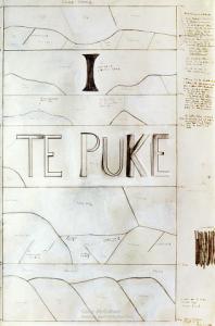 <em>This is the hill. I Te Puke (Window for Te Puke: lower panel)</em>, 1970