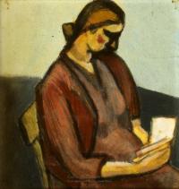 <em>Anne reading</em>, 1945