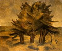 <em>Landscape, with three trees</em>, 1940