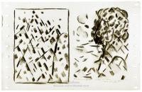 <em>[Paper lithographic plate for Titirangi bush landscape and Old woman by the sea]</em>, 1957