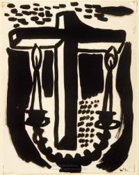 <em>[Cover design for James K. Baxter Festival programme]</em>, 1973