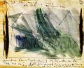 Stage design for Peer Gynt: Act 1, Scenes 3-4: The Search and The Woman in Green
