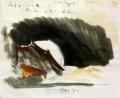 Stage design for Peer Gynt: Act 2, Scene 2: Anitra, a tent in the desert

